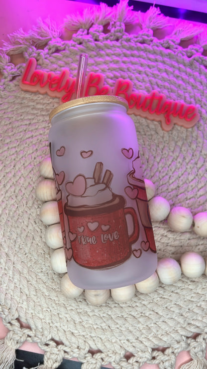 True Love Lattes sublimation GLASS CUP BUNDLE