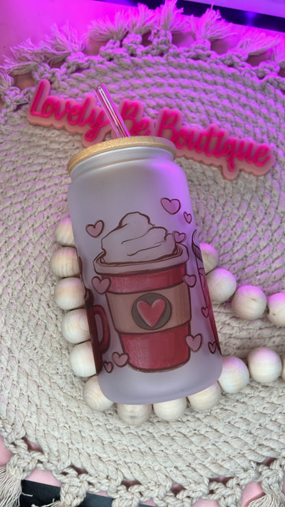 True Love Lattes sublimation GLASS CUP BUNDLE