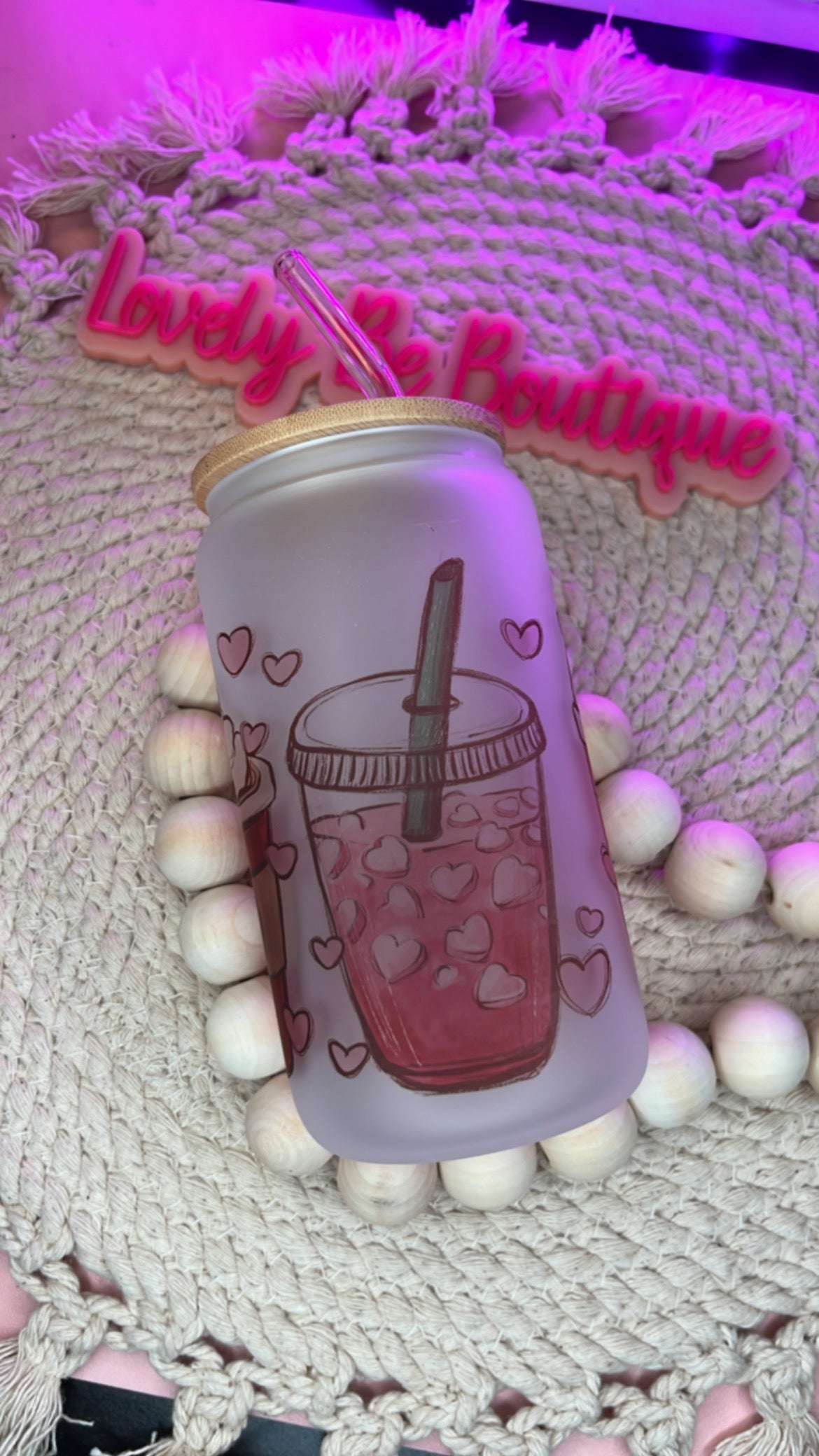 True Love Lattes sublimation GLASS CUP BUNDLE