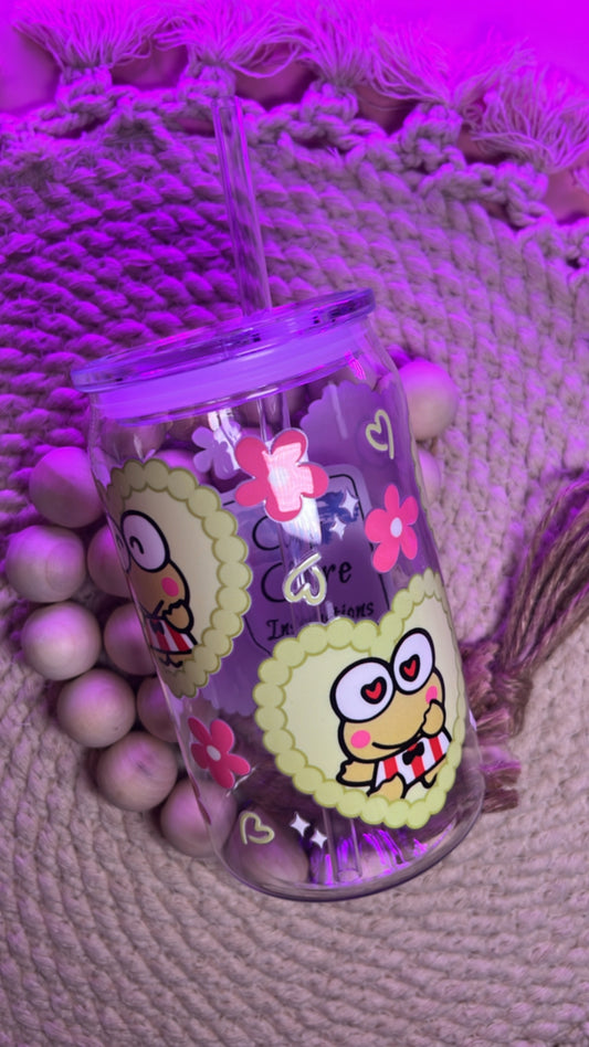 Silly froggies acrylic cup