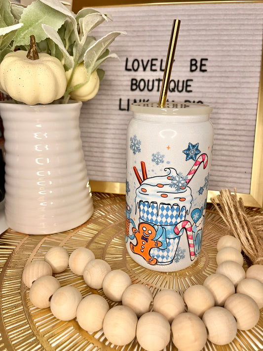 Blue Winterland glass cup BUNDLE