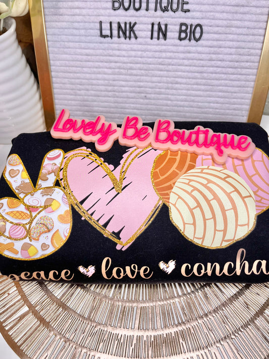 Peace Love Conchas crewneck