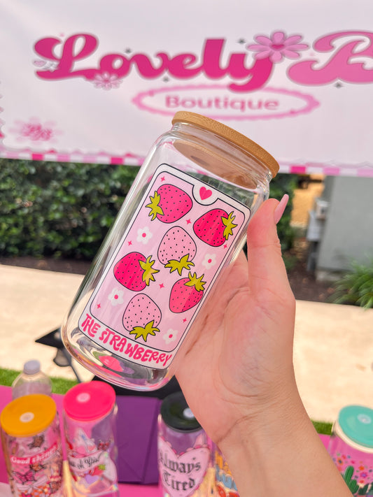 The Strawberry glass cup