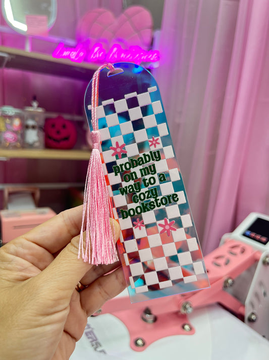 Iridescent On my way to a Cozy bookstore bookmark
