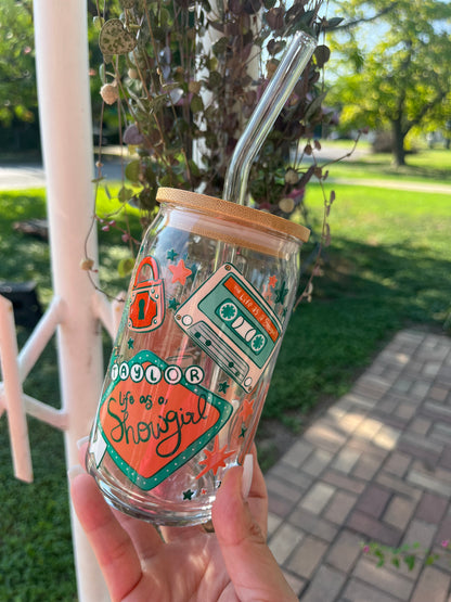 Life of a showgirl glass cup