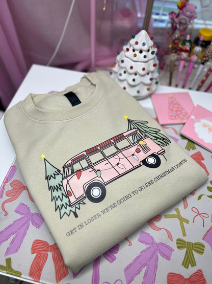 Get in loser Christmas sweater