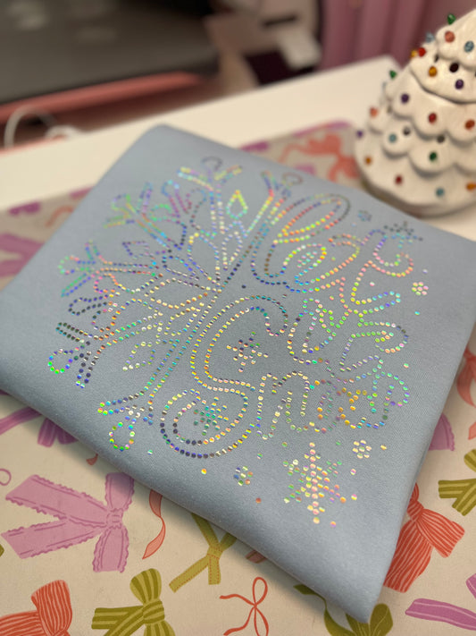 Let it Snow spangle sweater