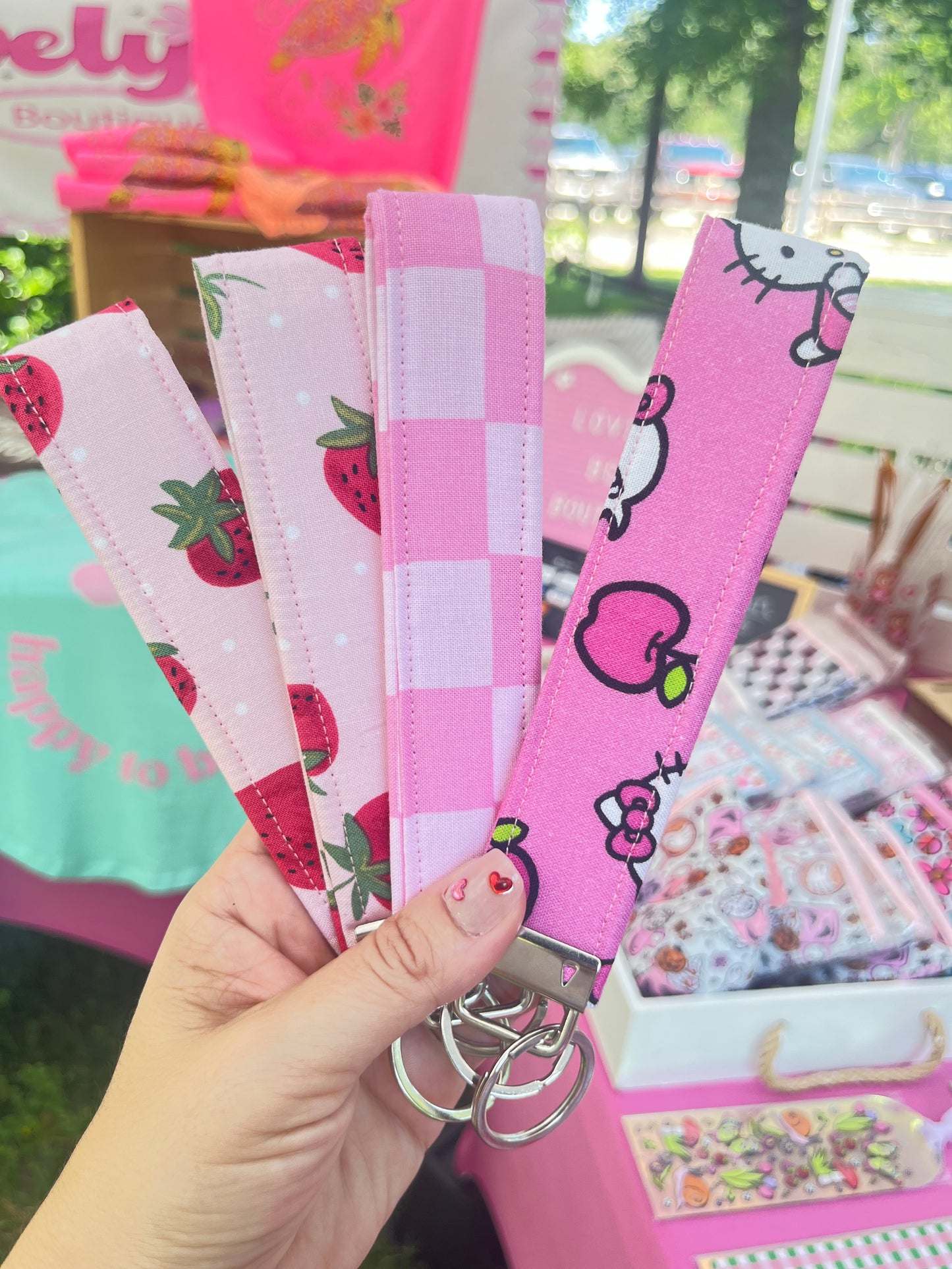 Wristlet keychain