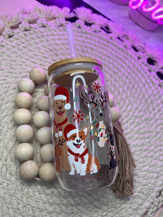 Christmas cuties glass cup