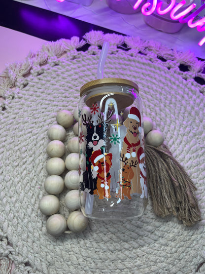 Christmas cuties glass cup
