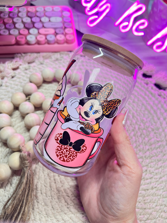 Minnie lattes libby glass cup