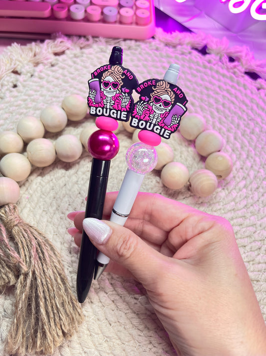 Broke & Bougie beaded pen