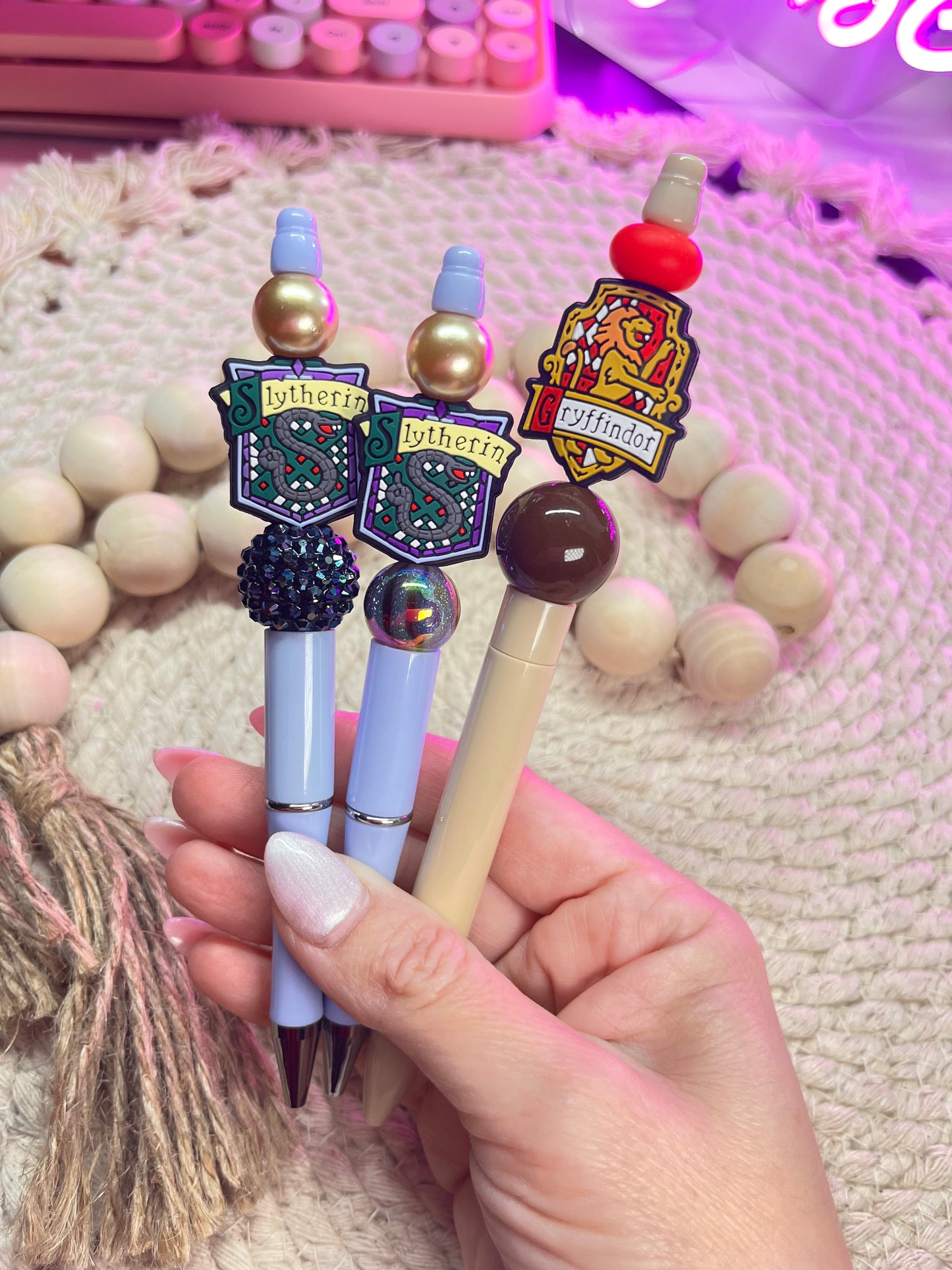House beaded pens