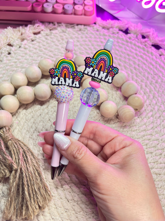 Rainbow MAMA beaded pens