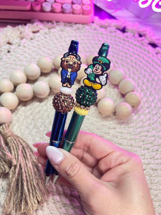 Beast & Mickey beaded pens