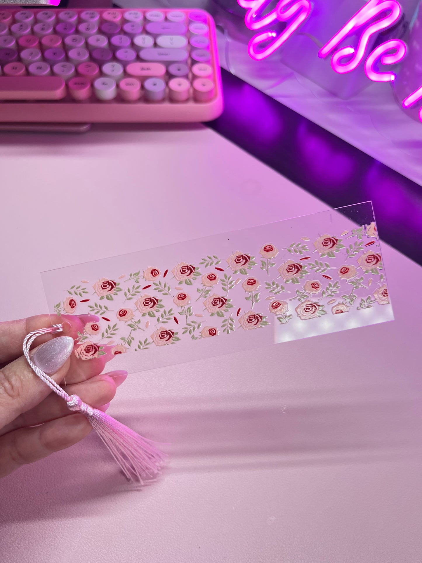 Spring Roses bookmark