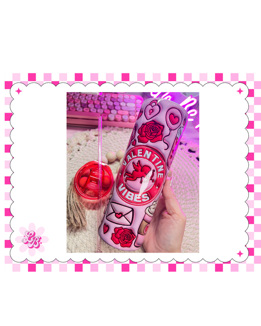 Valentines vibes tumbler