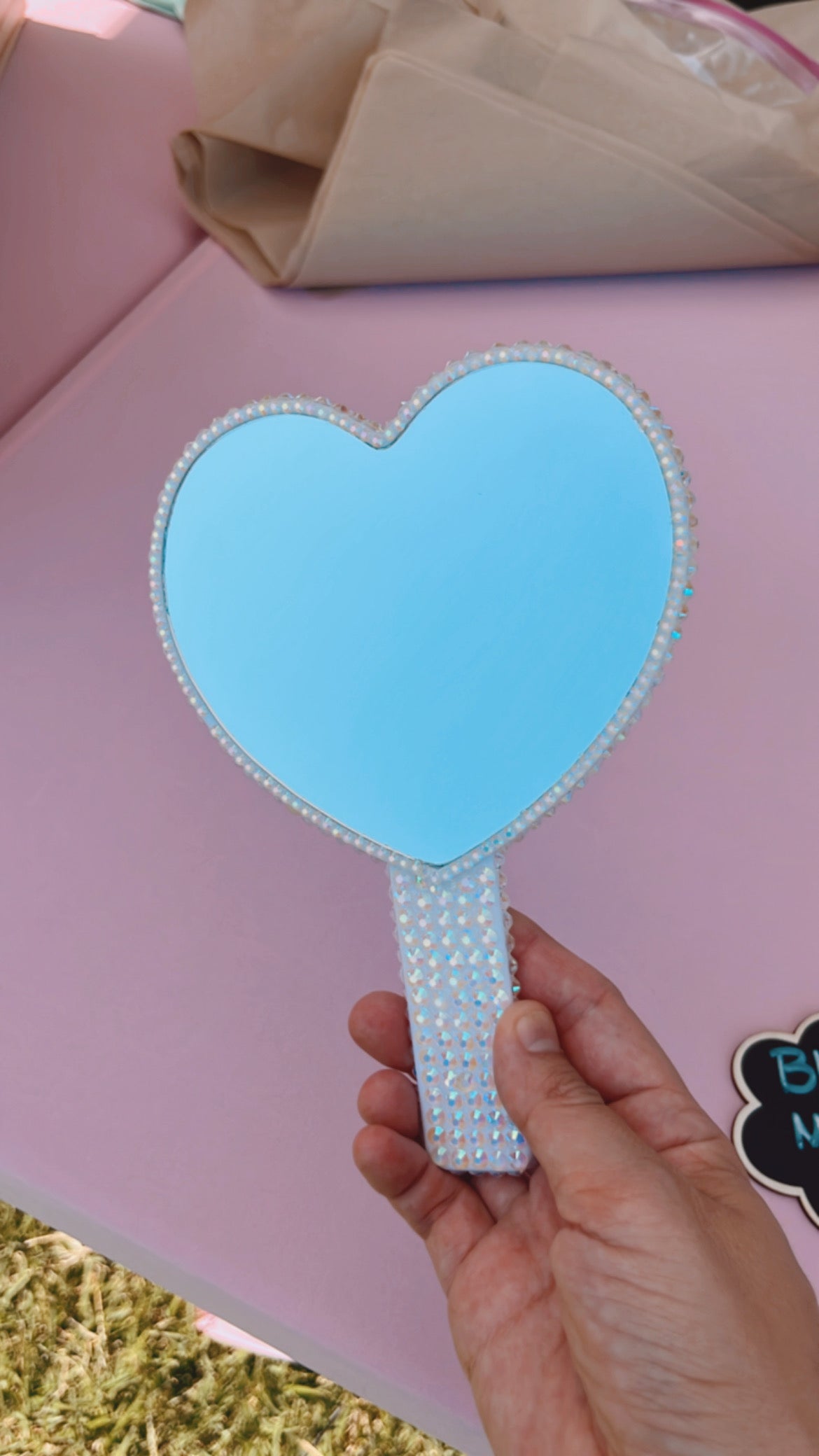 Bling mirror