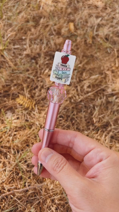 Teacher Love bead pens