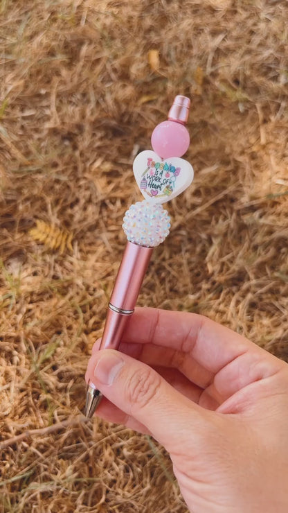 Teacher Love bead pens
