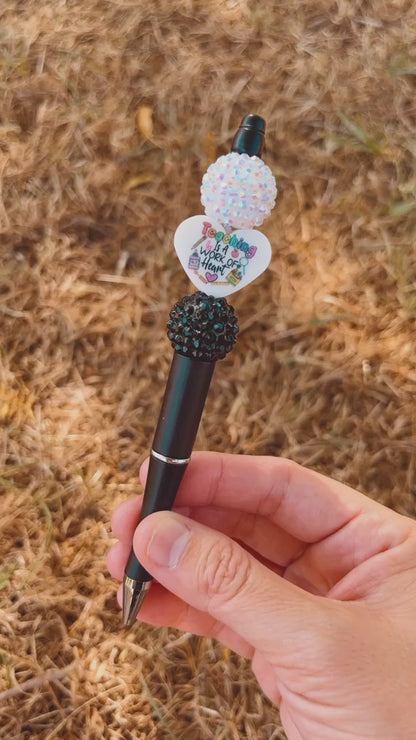 Teacher Love bead pens