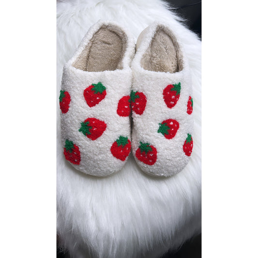 Strawberry love slippers - Lovely Be Boutique